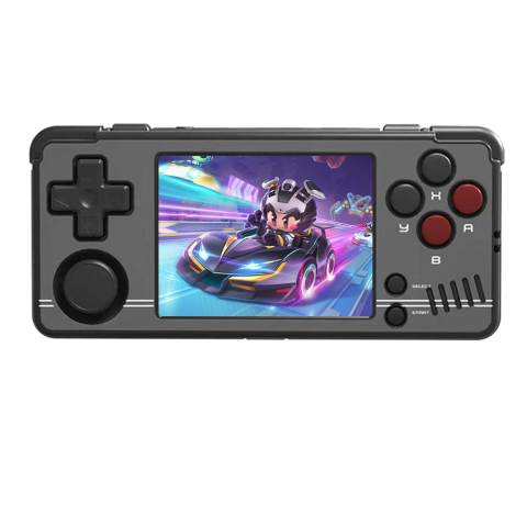 Gaming - Consola retro portabila Miyoo A30 cu jocuri incluse, 4-core 1.5GHz, 512MB, IPS LCD 2.8" 640x480, 2600mAh, negru
