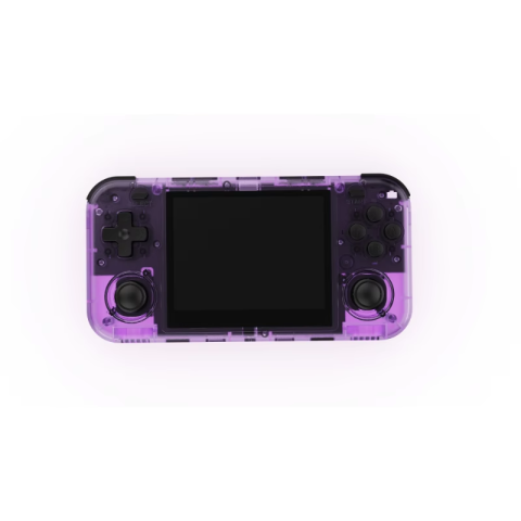 Gaming - Consola retro portabila O30S 64GB cu jocuri, quad core Cortex-A53 1.5GHz, 1GB DDR3L, IPS LCD 3.5" 640x480, 3000 mAh, mov transparent