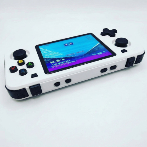 Consola retro portabila R36H 64GB cu jocuri, quad core Cortex-A53 1.5GHz, 1GB DDR3, IPS LCD 3.5" 640x480, 3000 mAh, alb [3]