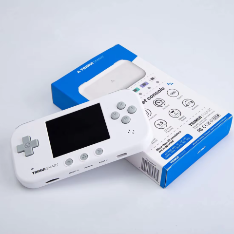 Consola retro portabila TRIMUI Smart 64GB cu jocuri, Cortex-A7 1.2GHz, 128MB LPDDR4, IPS LCD 2.4" 320x240, 1000 mAh, WiFi 4, Bluetooth 4.0, alb [5]