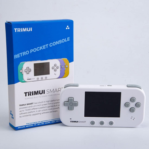 Consola retro portabila TRIMUI Smart 64GB cu jocuri, Cortex-A7 1.2GHz, 128MB LPDDR4, IPS LCD 2.4" 320x240, 1000 mAh, WiFi 4, Bluetooth 4.0, alb [4]