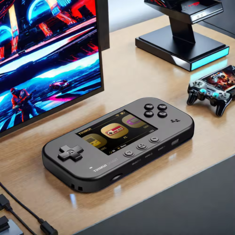 Consola retro portabila TRIMUI Smart 64GB cu jocuri, Cortex-A7 1.2GHz, 128MB LPDDR4, IPS LCD 2.4" 320x240, 1000 mAh, WiFi 4, Bluetooth 4.0, negru [5]