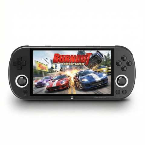 Gaming - Consola retro portabila TRIMUI Smart Pro cu jocuri, quad core Cortex-A35 1.8GHz, 1GB LPDDR4, IPS LCD 4.96" 1280x720, 5000 mAh, WiFi 5, negru