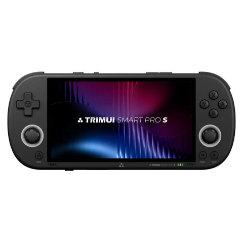 Gaming - Consola retro portabila TRIMUI Smart Pro S, Allwinner A523 2GHz, 1GB LPDDR4X, IPS LCD 4.96" 1280x720, 5000 mAh, WiFi 6, Bluetooth 5.4, negru