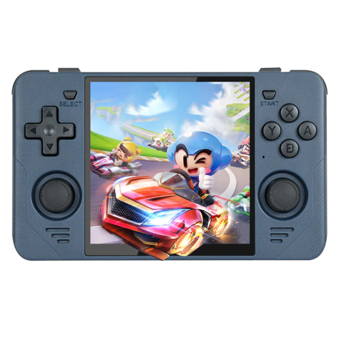 Consola retro Powkiddy RGB30 128GB cu jocuri incluse, quad core Cortex-A55 1.8GHz, 1GB LPDDR4, IPS LCD 4.0" 720x720, 4100mAh, albastra, portabila [10]
