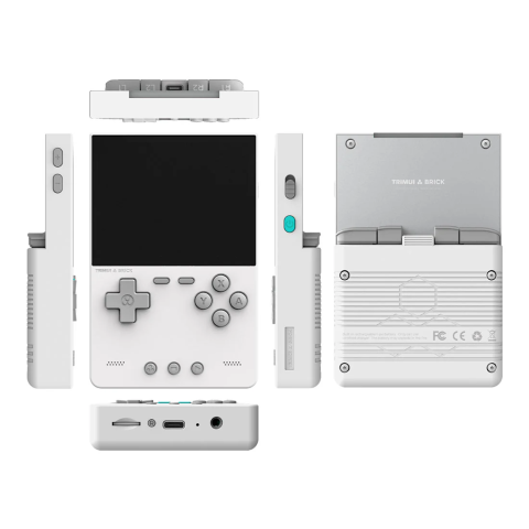 Consola retro TRIMUI Brick 64GB cu jocuri, quad core Cortex-A53 2.0GHz, 1GB RAM, IPS LCD 3.2" 1024x768 4:3, acumulator 3000 mAh, WiFi, Bluetooth, alba, portabila [4]