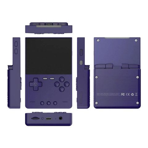 Consola retro TRIMUI Brick 64GB cu jocuri, quad core Cortex-A53 2.0GHz, 1GB RAM, IPS LCD 3.2" 1024x768 4:3, acumulator 3000 mAh, WiFi, Bluetooth, indigo, portabila [2]