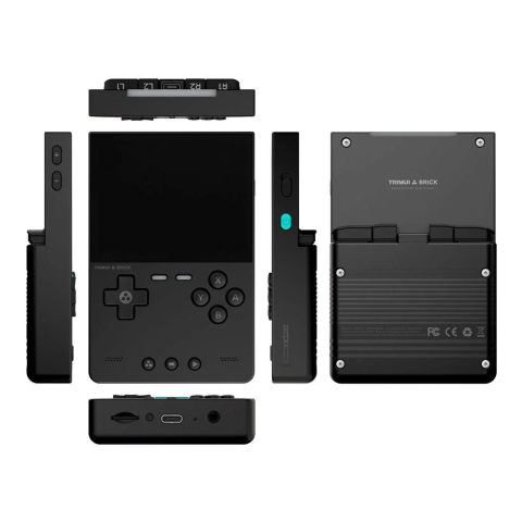 Consola retro TRIMUI Brick 64GB cu jocuri, quad core Cortex-A53 2.0GHz, 1GB RAM, IPS LCD 3.2" 1024x768 4:3, acumulator 3000 mAh, WiFi, Bluetooth, neagra, portabila [2]