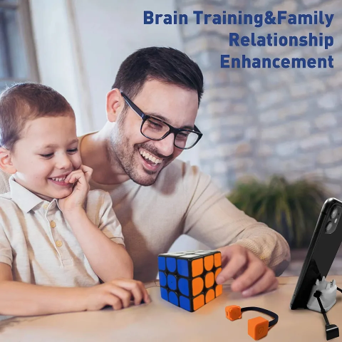 Cub Giiker i3s Super Cube, educativ, inteligent, de logica, cu aplicatie andoid, conectare prin Bluetooth, tutoriale, jocuri, provocari, clasamente si statistici [6]