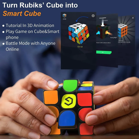 Cub Giiker i3s Super Cube, educativ, inteligent, de logica, cu aplicatie andoid, conectare prin Bluetooth, tutoriale, jocuri, provocari, clasamente si statistici [4]