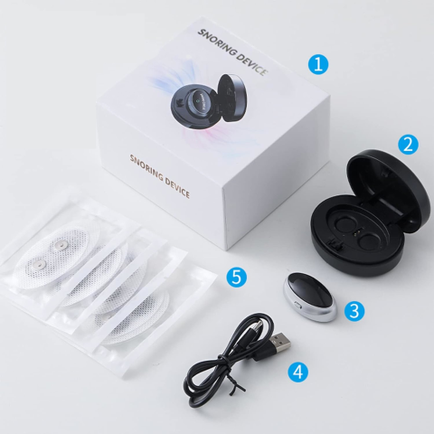Dispozitiv Inteligent Anti-Sforait Clavi, Portabil, Tehnologie EMS, Imbunatateste Calitatea Somnului, Detecteaza Sforaitul, Regleaza Ritmul Respiratiei, Amelioreaza Apneea, USB, Negru [13]