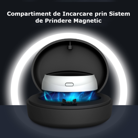 Dispozitiv Inteligent Anti-Sforait Clavi, Portabil, Tehnologie EMS, Imbunatateste Calitatea Somnului, Detecteaza Sforaitul, Regleaza Ritmul Respiratiei, Amelioreaza Apneea, USB, Negru [9]