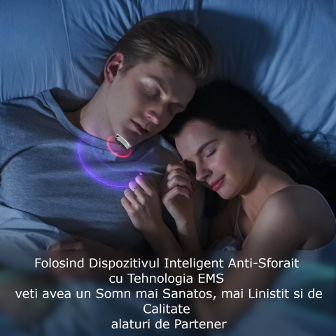 Dispozitiv Inteligent Anti-Sforait Clavi, Portabil, Tehnologie EMS, Imbunatateste Calitatea Somnului, Detecteaza Sforaitul, Regleaza Ritmul Respiratiei, Amelioreaza Apneea, USB, Negru [12]