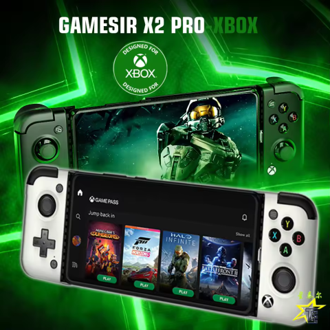 Gamepad GameSir X2 Pro Alb, pentru telefonul mobil, triggere analogice cu hall effect, butoane Kailh Microswitch, joystick-uri Alps 3D, incarcare Pass-through pe USB-C [8]