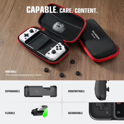 Gamepad GameSir X2 Pro Alb, pentru telefonul mobil, triggere analogice cu hall effect, butoane Kailh Microswitch, joystick-uri Alps 3D, incarcare Pass-through pe USB-C [7]