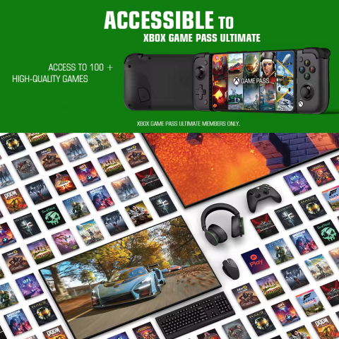 Gamepad GameSir X2 Pro Negru, pentru telefonul mobil, triggere analogice cu hall effect, butoane Kailh Microswitch, joystick-uri Alps 3D, incarcare Pass-through pe USB-C [9]