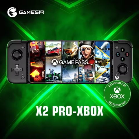 Gamepad GameSir X2 Pro Negru, pentru telefonul mobil, triggere analogice cu hall effect, butoane Kailh Microswitch, joystick-uri Alps 3D, incarcare Pass-through pe USB-C [11]