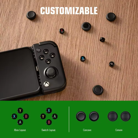 Gamepad GameSir X2 Pro Negru, pentru telefonul mobil, triggere analogice cu hall effect, butoane Kailh Microswitch, joystick-uri Alps 3D, incarcare Pass-through pe USB-C [5]