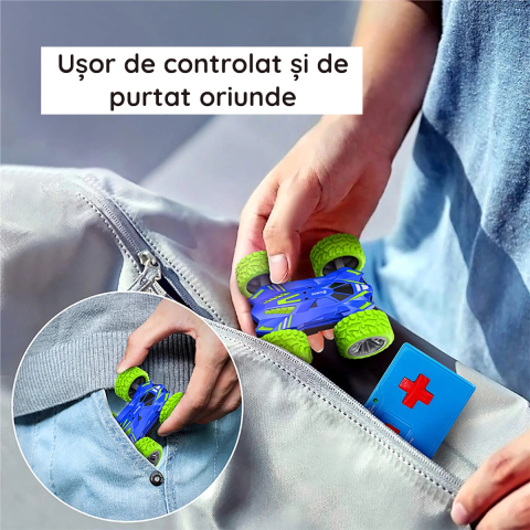 Masinuta cu telecomanda Eachine EC07 cu doua fete, speciala pentru cascadorii si drifturi [10]
