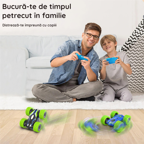 Masinuta cu telecomanda Eachine EC07 cu doua fete, speciala pentru cascadorii si drifturi [6]