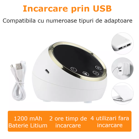 Pompa de San Electrica Dubla, Clavi, cu 2 Biberoane, Functie de Masaj, Afisaj Digital, 9 Nivele de Aspiratie, Fara BPA, Portabila, Alba [9]