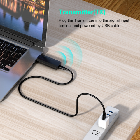 Set adaptoare extender wireless HDMI cu transmitator si receptor, transmisie la 1080p 60hz sau 4K 30Hz [4]