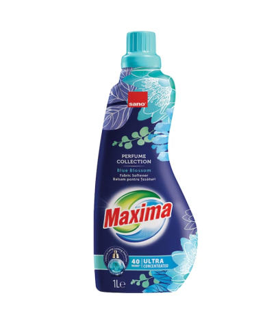 Detergenti haine si textile - Balsam de rufe ultra concentrat, Sano Blue Blossom , 1L (40 spalari)