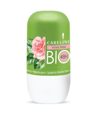 Pentru corp - Careline Bio Roll-On, Deodorant, Velvet rose, 75 ml