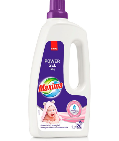 Detergent gel concentrat pentru rufe Maxima Baby, 1l