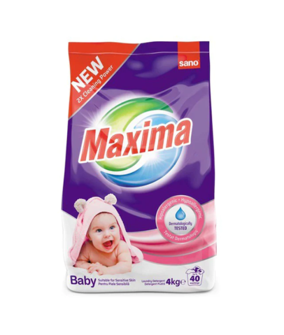 Detergenti haine si textile - Detergent pudra de rufe Sano Maxima Baby, 1.25 kg