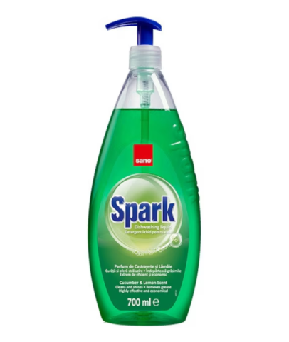 Bucatarie - Detergent vase Spark Castravete, 700 ml