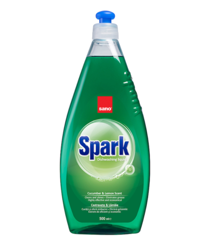 Bucatarie - Detergent vase Spark Castravete, 500 ml