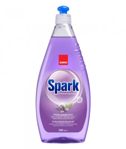 Bucatarie - Detergent vase Spark Lavanda, 500 ml