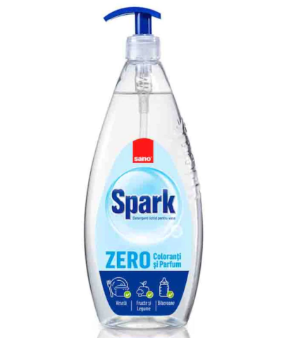 Bucatarie - Detergent vase Spark Zero, fara coloranti si parfumanti, 1 L
