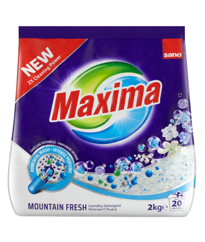 Detergenti haine si textile - Detergent pudra pentru masina de spalat- Sano Maxima Mountain Fresh
