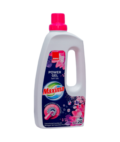 Detergenti Rufe - Detergent automat- Sano Maxima Power Gel (Soft Silk), 1L