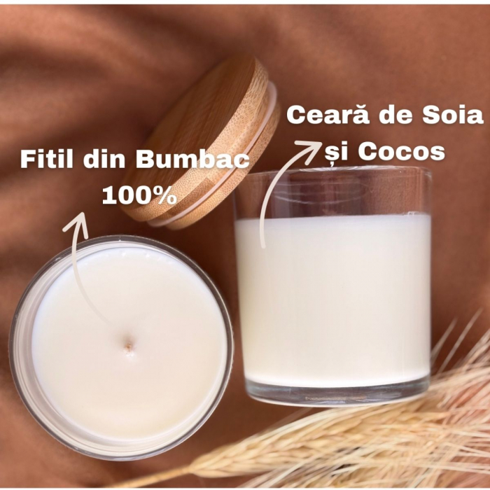 Lumânare Parfumată Naturală - Dragoste Lumină [4]
