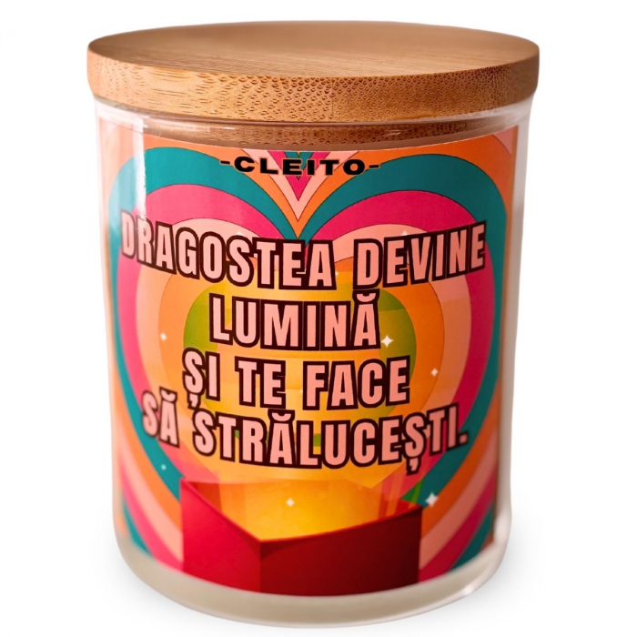 Lumânare Parfumată Naturală  Dragostea Devine Lumină [2]