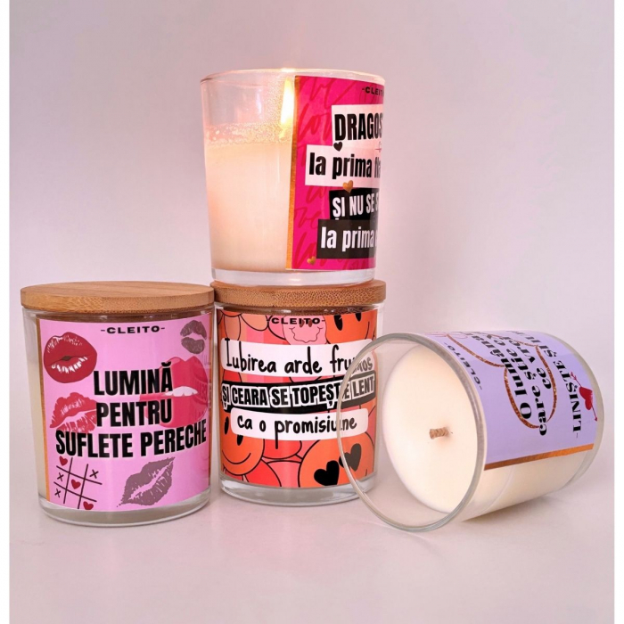 Lumânare Parfumată Naturală Lumină pentru Suflete Pereche [4]