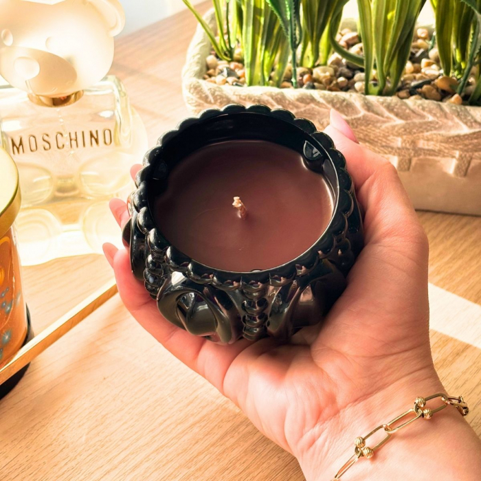 Luxe Espresso – Lumânare parfumată în bombonieră neagră [2]