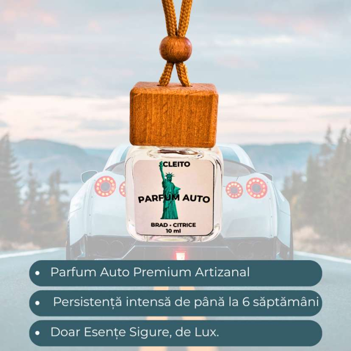 Parfum Auto New York - Brad verde, Citrice Proaspete [3]