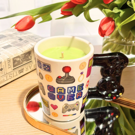 Lumânări Luxe One - Game Over – Lumânare Handmade cu Parfum de Tutun și Vanilie