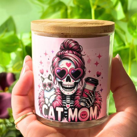 Lumânări cu Imagini Trasnite - Cat Mom