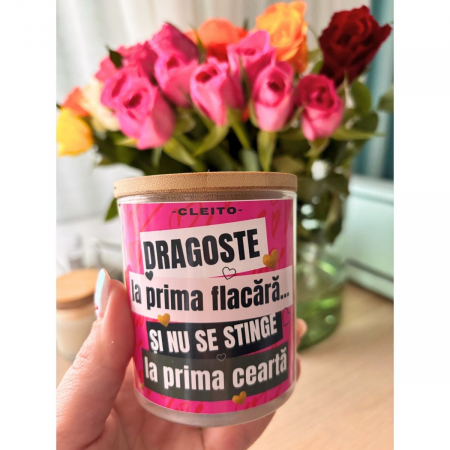 Lumânare Parfumată - Dragoste la Prima Flacără