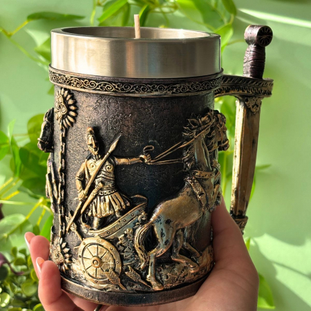 Lumânări Stil Medieval - Lumânare Parfumată - Cavaler cu Car de Luptă