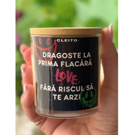 Lumânare Parfumată Naturală - Dragoste la Prima Flacără