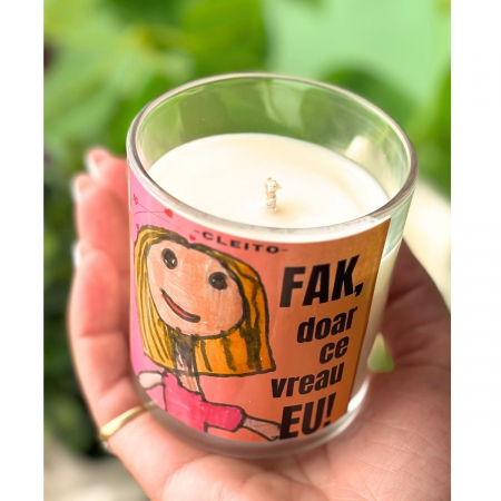 Lumânare Parfumată Naturală FAK, Doar Ce Vreau EU! [3]