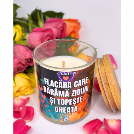 Lumânare Parfumată Naturală – Flacăra Care Dărâmă Ziduri