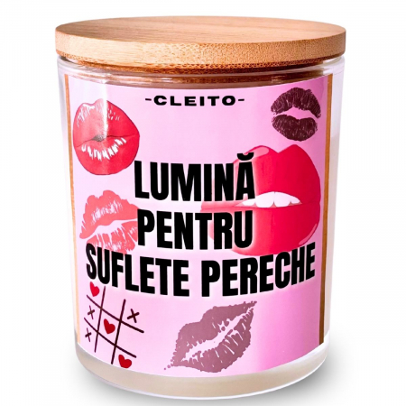 Lumânare Parfumată Naturală Lumină pentru Suflete Pereche