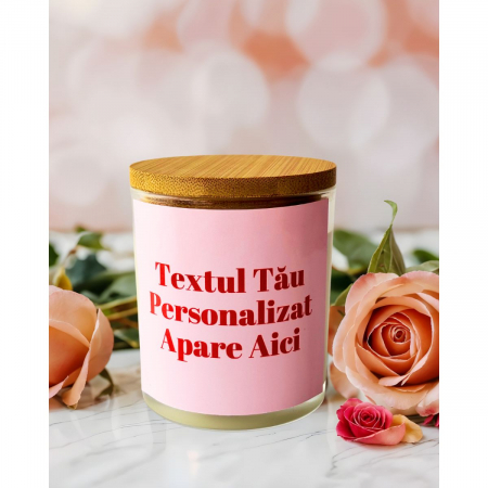 Lumânări cu Mesaje - Lumânare Parfumată Personalizată cu Poză și Text